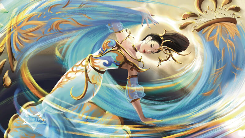 Divine Dancer Series: Blue Green Waist Dance