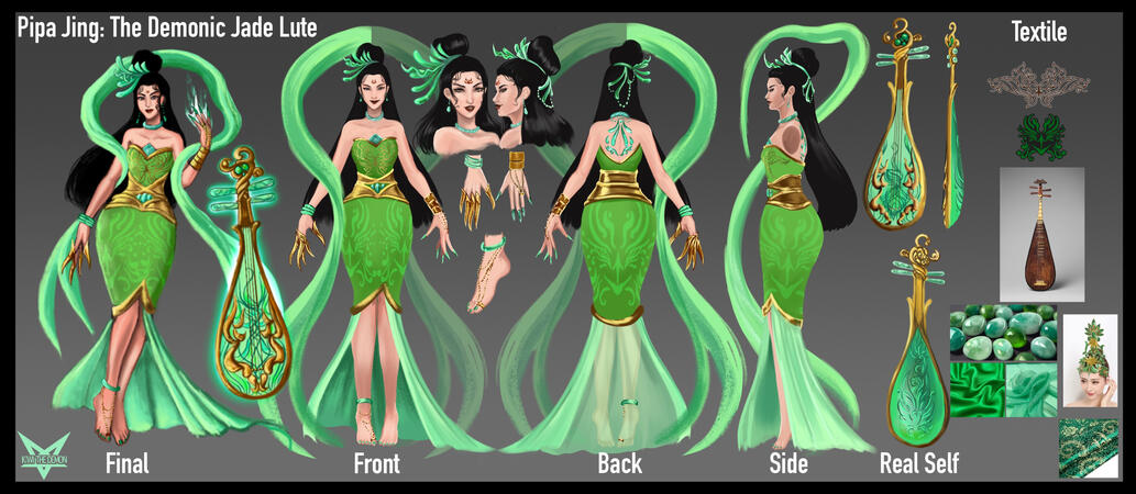 Jade Lute Demon Concept Art